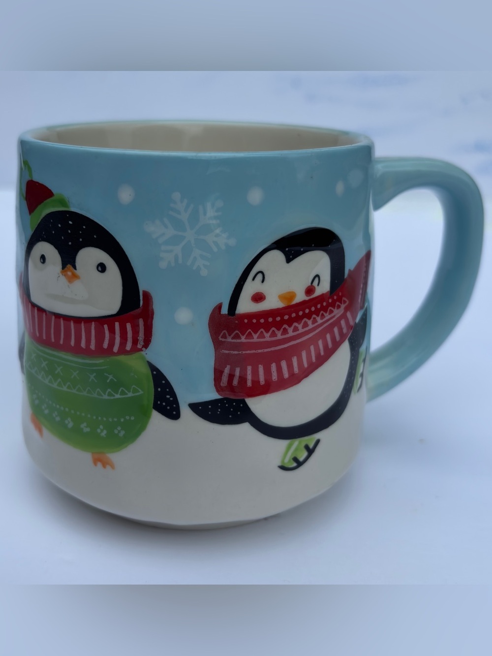 LANG Winter Penguins Holiday Coffee Mug 16 oz